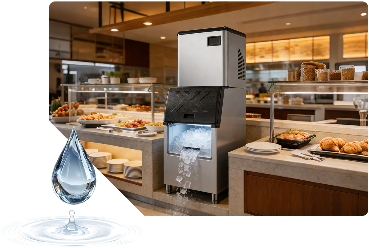 Split Type Cube Ice Maker